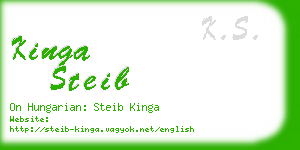 kinga steib business card